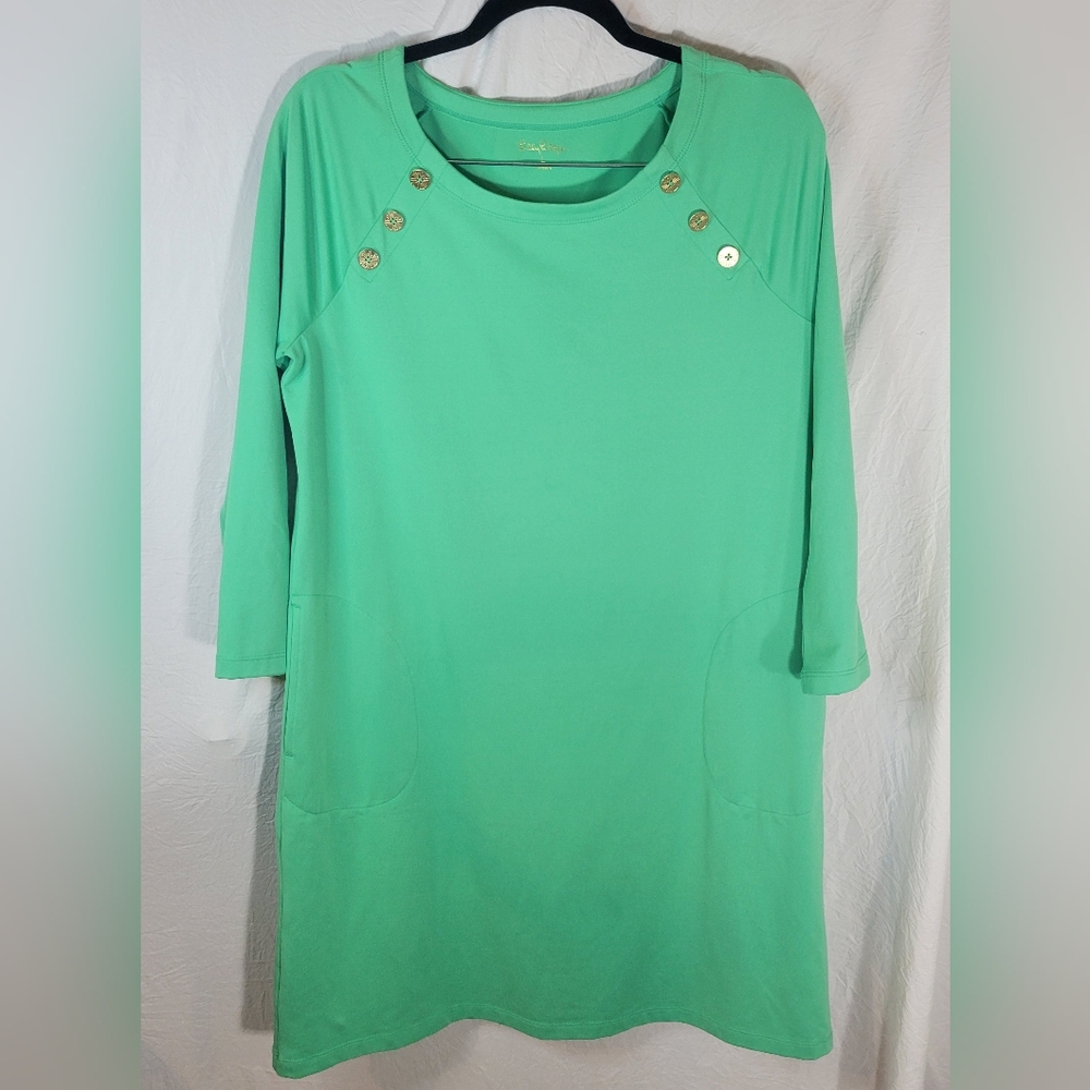 Lilly Pulitzer Green UPF 50+ Kaelin Dress - Size Large